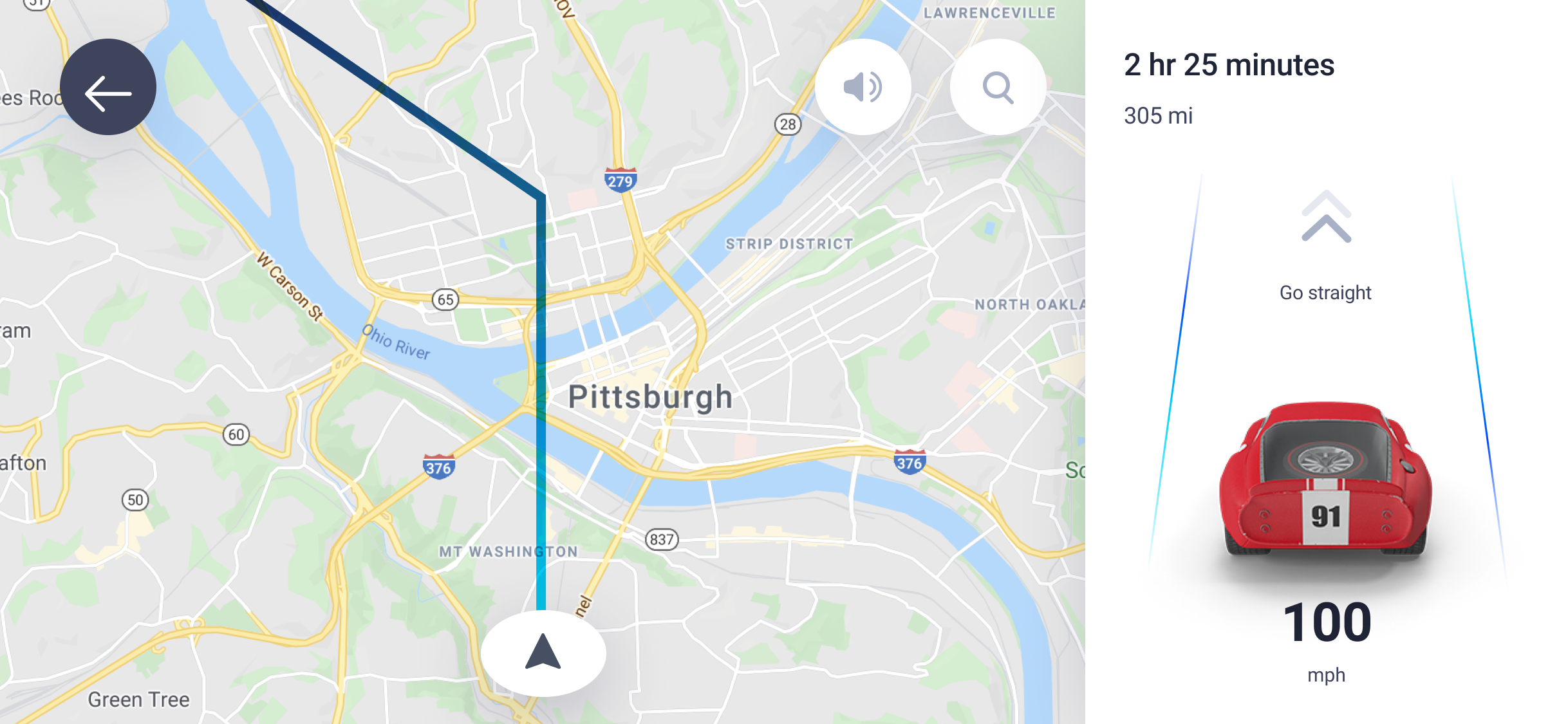 Active Tracking screen Car Transport App in Figma