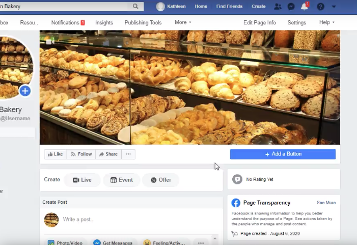Tampilan workspace Guided Project Facebook Marketing Coursera 1