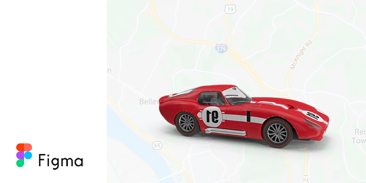 Hero screen Car Transport App in Figma
