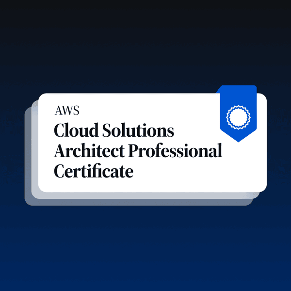 AWS Cloud Solutions Architect Professional Certificate | Coursera